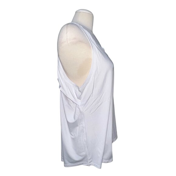 Champion Sleeveless Crew Neck Active Open Back Active Tank Top Sz XXL Womens Whi - Picture 5 of 14